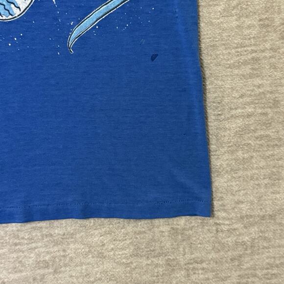 Vintage NASA Kennedy Space Center Rocket Ship T Shirt Man Earth Single Stitch - Picture 9 of 12